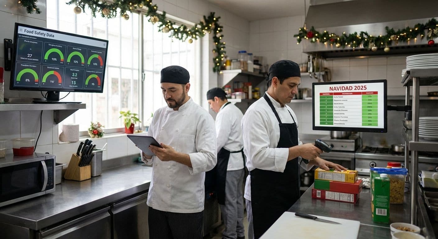 Digitalización de la cocina profesional en restaurantes: clave para la Navidad 2025